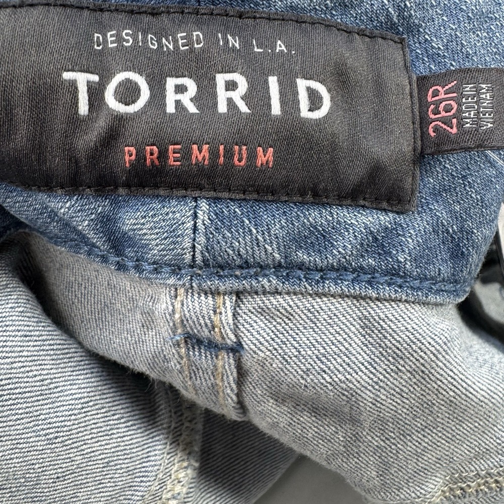 New $76 Torrid Jegging Women's Plus Size 26 Light Wash Jetty Stretch Lycra - Picture 4 of 13